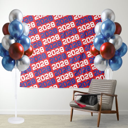 赤と青の卒業クラスの年の背景 タペストリー