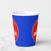 赤と青の卒業パーソナライズされた紙杯 紙コップ (左)