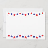 赤と青の卒業パーティー招待状 招待状 (裏面)