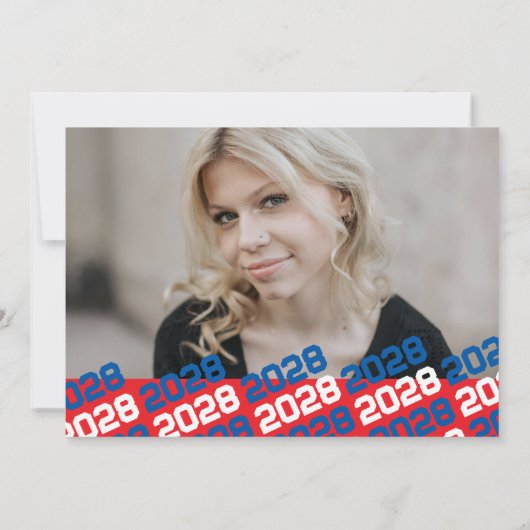 赤と青の卒業式2写真のお知らせ 招待状 (裏面)