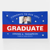 赤と青の卒業式 横断幕 (横)