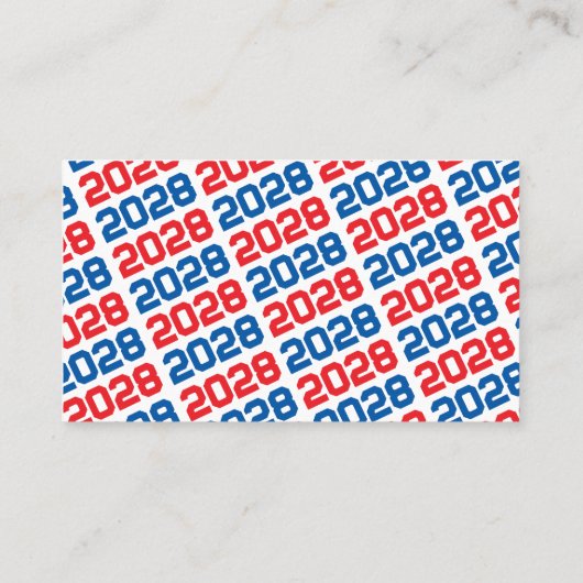 赤と青の卒業招待状発表の挿入 名刺 (裏面)