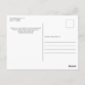 赤と青の卒業祝いはがき ポストカード (裏面)