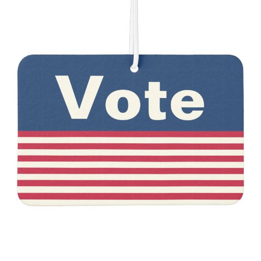 赤と青の各の選ストライプ択 カーエアーフレッシュナー (正面)