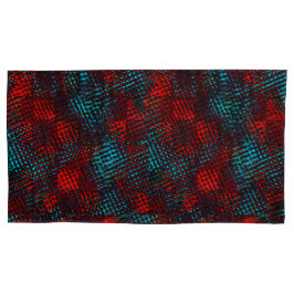 赤と青の四角い引き抜き澄ん 枕カバー