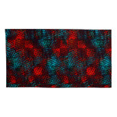 赤と青の四角い引き抜き澄ん 枕カバー (裏面-右)