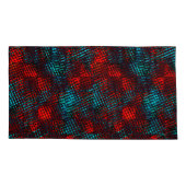 赤と青の四角い引き抜き澄ん 枕カバー (裏面-左)