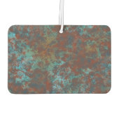 赤と青の大理石抽象芸術 カーエアーフレッシュナー (裏面)