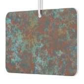 赤と青の大理石抽象芸術 カーエアーフレッシュナー (左)