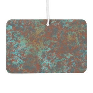 赤と青の大理石抽象芸術 カーエアーフレッシュナー