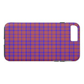 赤と青の幾何学チェック柄 Case-Mate iPhoneケース (裏面(横))