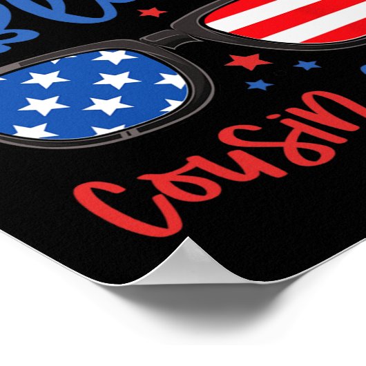 赤と青の従兄弟クルー7月の4th子供たち ポスター (角)