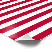 赤と青の投票に登録ストライプの ポスター (コーナー)