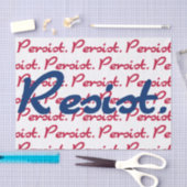 赤と青の抵抗を持続する 薄葉紙 (クラフト)