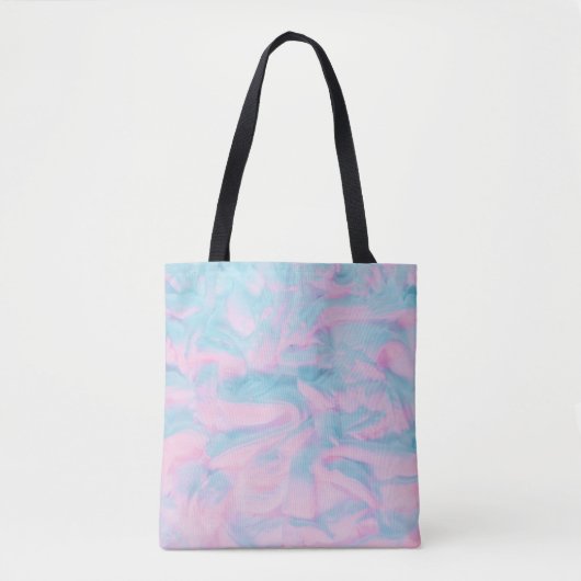 赤と青の抽象芸術絵画 トートバッグ (正面)