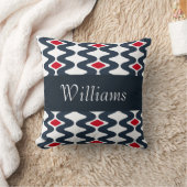 赤と青の旋回枕 クッション (ブランケット)