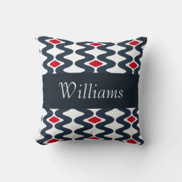 赤と青の旋回枕 クッション