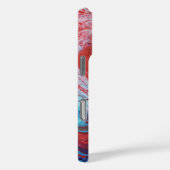 赤と青の旋回絵を描-抽象芸術流体パターン Case-Mate iPhoneケース (裏面 / 右)