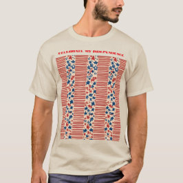 赤と青の星とストライプTシャツ Tシャツ