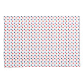 赤と青の星ピローケースセット 枕カバー (正面右)