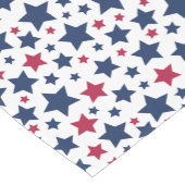 赤と青の星 – アメリカ国旗のパターン ショートテーブルランナー (コーナー)