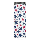 赤と青の星 – アメリカ国旗のパターン タンブラー (裏面)