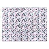 赤と青の星 – アメリカ国旗のパターン テーブルクロス (正面(横))