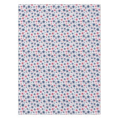 赤と青の星 – アメリカ国旗のパターン テーブルクロス (正面)