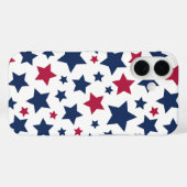 赤と青の星 - アメリカ国旗パターン Case-Mate iPhoneケース (裏面 (横))