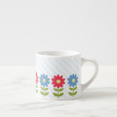 赤と青の春の花 エスプレッソカップ (右)