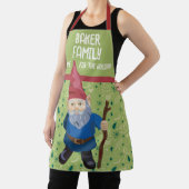 赤と青の格言で休日の冬 エプロン (インサイチュ)