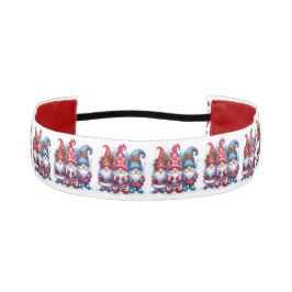 赤と青の水の色の休日格言クリスマス アスレチックヘッドバンド