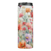 赤と青の水色の蝶サーマルタンブラー タンブラー (裏面)