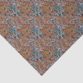 赤と青の波アクリルの注抽象芸術アート 薄葉紙 (詳細)