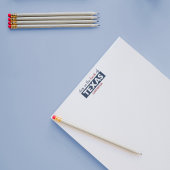 赤と青の深いでテキサス州のハート ノートパッド