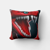 赤と青の目鮮やかを持つはかりで測コブラヘビ クッション (正面)