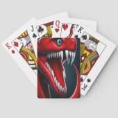 赤と青の目鮮やかを持つはかりで測コブラヘビ トランプ (裏面)