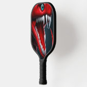 赤と青の目鮮やかを持つはかりで測コブラヘビ ピックルボールラケット (左)