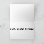 赤と青の絞り染め70ハッピーバースデーカード サンキューカード (内部)