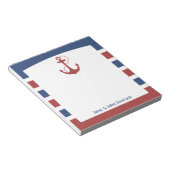 赤と青の航海のいかり ノートパッド (アングル)