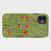 赤と青の花が咲く夏の野原 Case-Mate iPhoneケース (裏面(横))