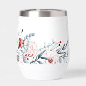 赤と青の花のフローラ結婚 (背面)