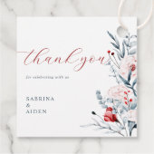 赤と青の花のフローラ結婚 フェイバータグ (裏面)