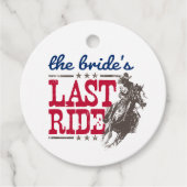 赤と青の花嫁の最後の騎乗お礼札 フェイバータグ (正面)