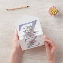 赤と青の花束のエレガントな水彩画