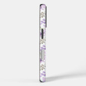 赤と青の葉のエレガントな花柄 - CA Case-Mate iPhoneケース (裏面 / 右)