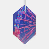 赤と青の観覧車 ガラスオーナメント (正面右)