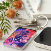 赤と青の観覧車 キーホルダー (正面右)