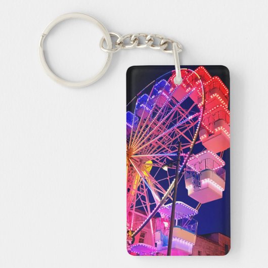 赤と青の観覧車 キーホルダー (正面)