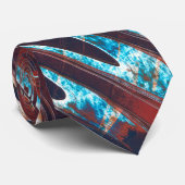 赤と青の角度付き ネクタイ (ロール)